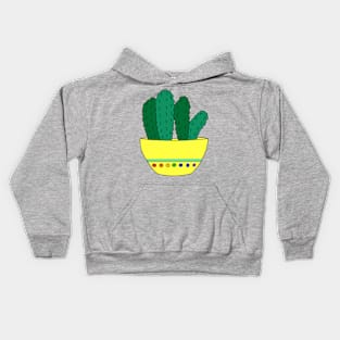 Cute Cactus Design #27: Brocoli Cactus Cereal Kids Hoodie